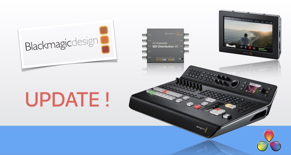 Обновление ПО BlackmagicDesign для конвертеров, микшеров и DaVinci