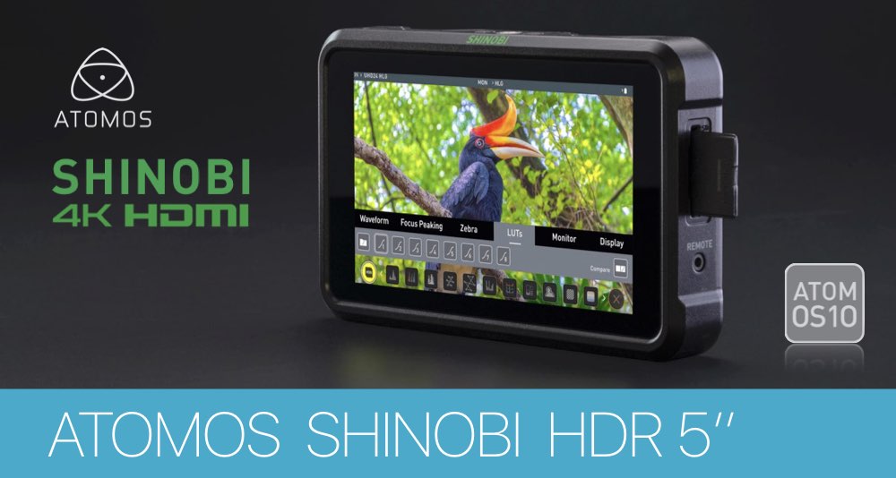 Atomos презентует новый яркий 5-дюймовый 4K HDR монитор Shinobi Atomos презентует новый яркий 5-дюймовый 4K HDR монитор Shinobi