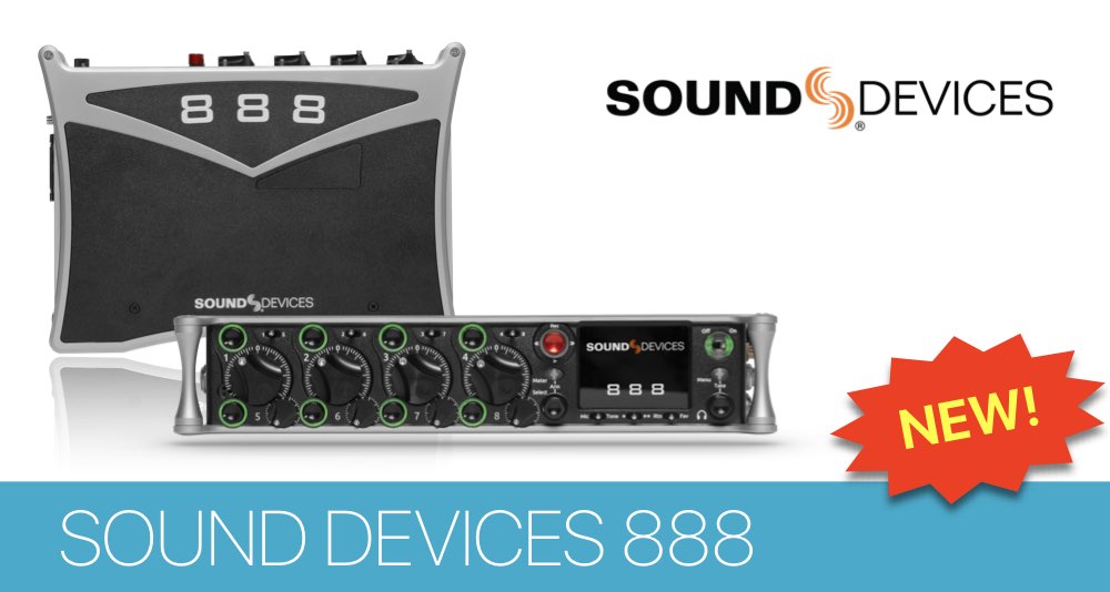 Sound Devices 888 - миниатюрный микшер-рекордер с Dante интерфейсом