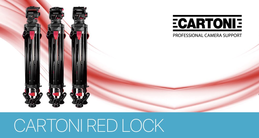 Новая серия штативов Cartoni Red Lock Systems