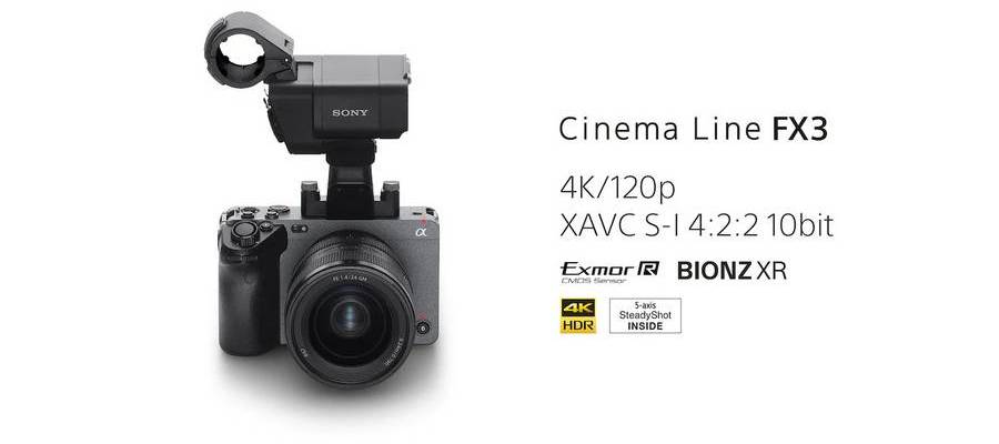 Sony представила компактную кинокамеру ILME-FX3