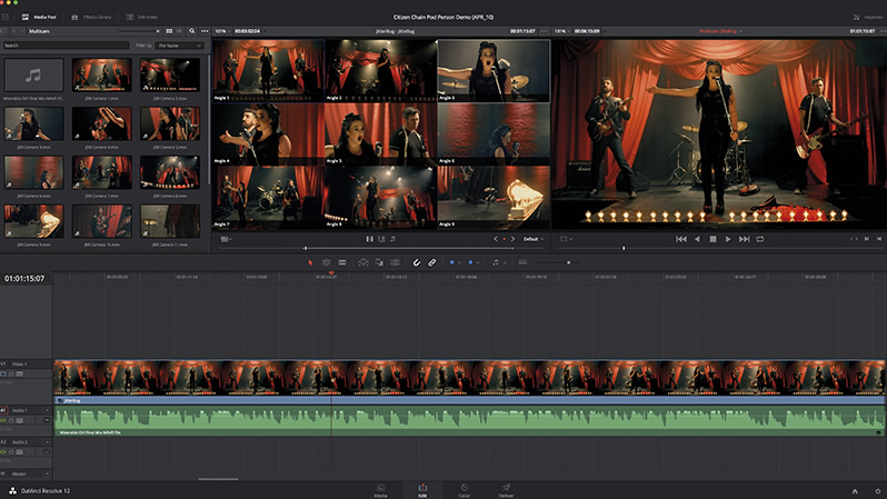 Blackmagic Design. DaVinci Resolve 12. Самая мощная система цветокоррекции и профессионального нелинейного монтажа davinciresolve12multicam