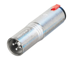 Neutrik NA3MJ переходник XLR 3пин папа на 6 3мм Jack 