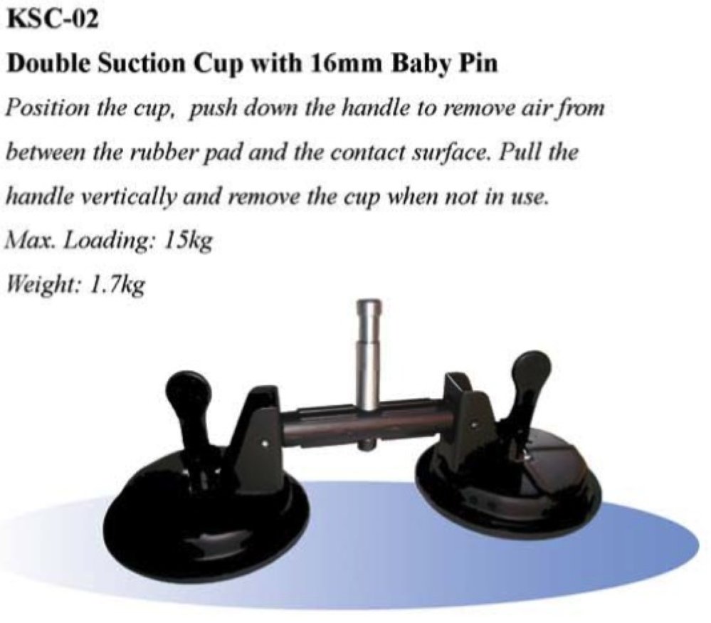  Присоска Kupo KSC-02 Suction Cup Double with 16 mm Baby Pin 
