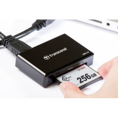 Transcend USB3.0 CFast Card Reader Black картридер Transcend TS-RDF2 
