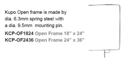 Kupo KCP-OF1824 Open End Flag Frame 18``x 24`` - открытая рама для флага 45х60 см 