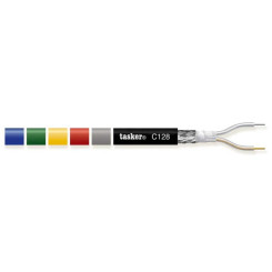 Tasker C128 black симметричный микрофонный кабель OFC 2х035 мм2 
