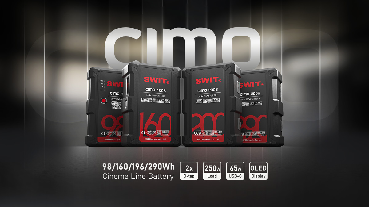 Новые V-mount аккумуляторы SWIT серии CIMO Новые V-mount аккумуляторы SWIT серии CIMO