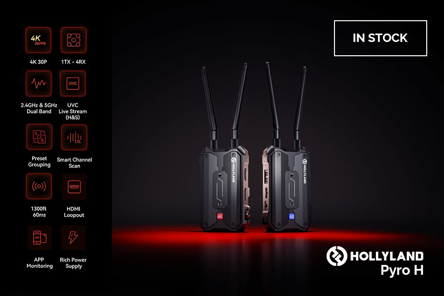 Hollyland Pyro H: Новинка NAB Show 2024 уже на складе Hollyland Pyro H: Новинка NAB Show 2024 уже на складе